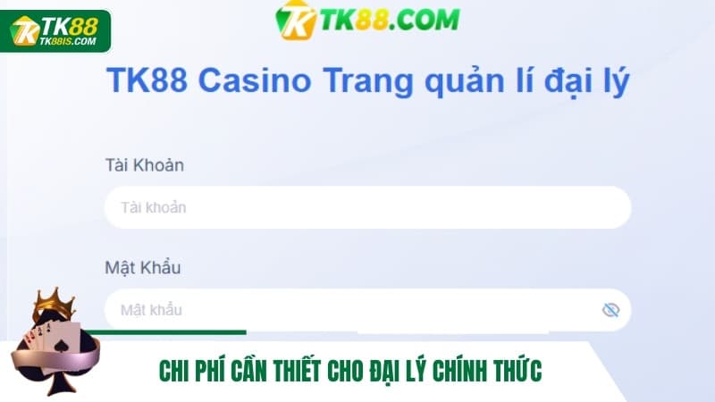 Chi phí cần thiết cho đại lý chính thức